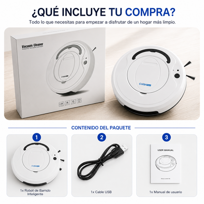 🔵 Virex™ - Robot Aspirador 3 en 1 – Limpieza Total sin Esfuerzo 💧