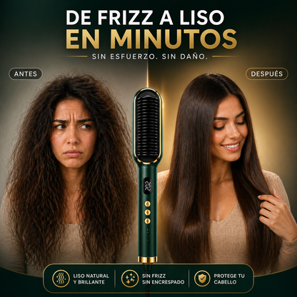 🔥LissPro™ - Cepillo Alisador - Cabello liso en instantes + Regalo Especial Día de la Madre 🎁