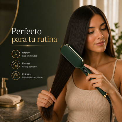 🔥LissPro™ - Cepillo Alisador - Cabello liso en instantes + Regalo Especial Día de la Madre 🎁
