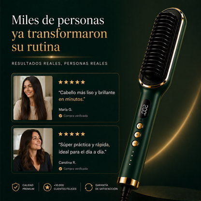 🔥LissPro™ - Cepillo Alisador - Cabello liso en instantes + Regalo Especial Día de la Madre 🎁