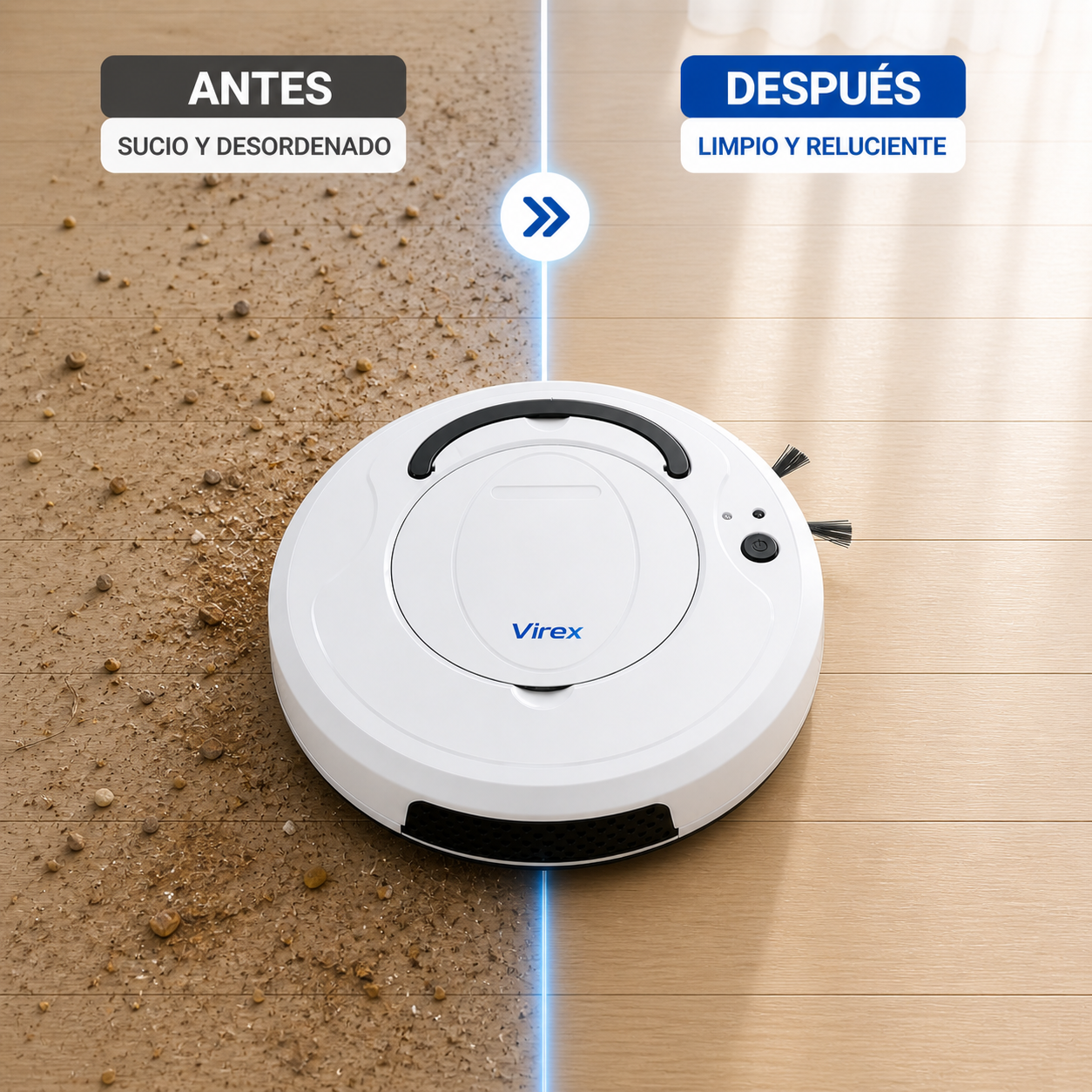 🔵 Virex™ - Robot Aspirador 3 en 1 – Limpieza Total sin Esfuerzo 💧